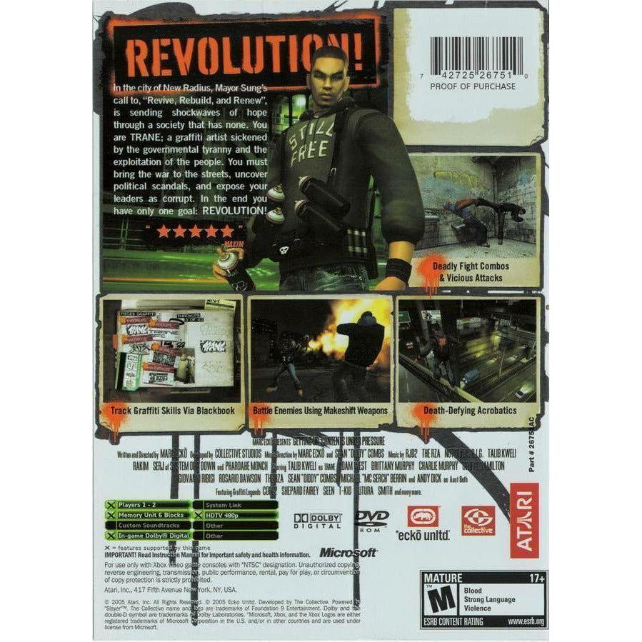 XBOX - Marc Ecko's Getting Up - Contenu sous pression