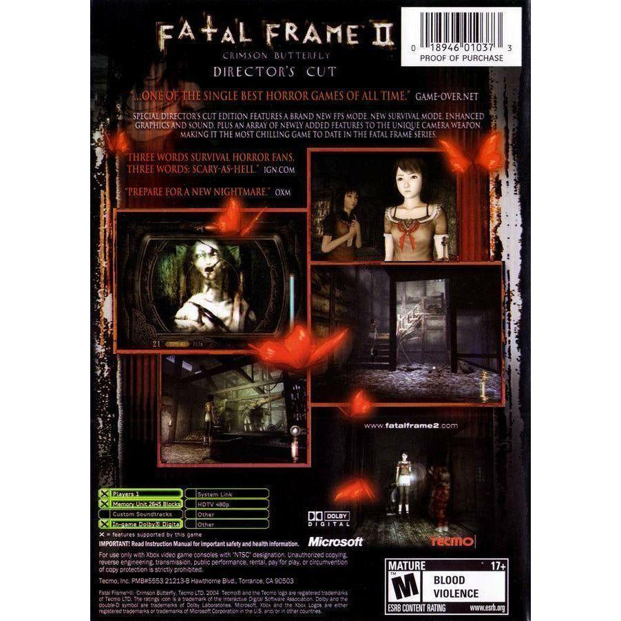 XBOX - Fatal Frame II Crimson Butterfly (Director's Cut)