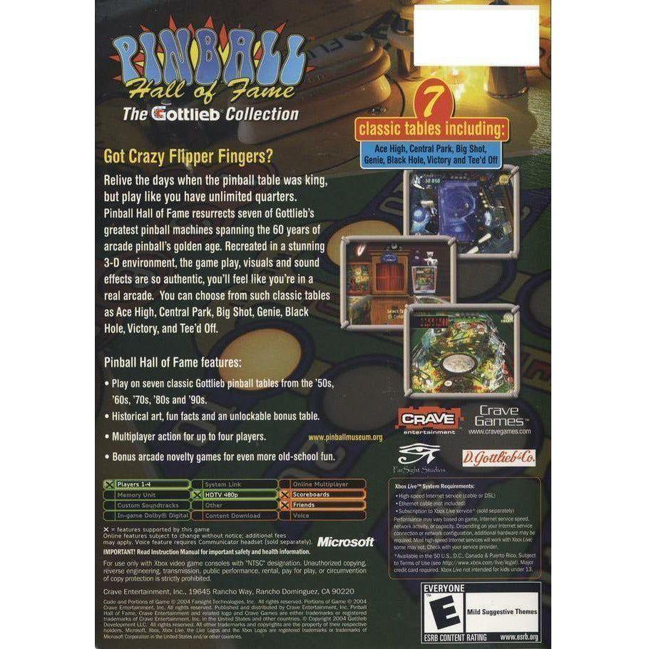 XBOX - Pinball Hall of Fame The Gottlieb Collection