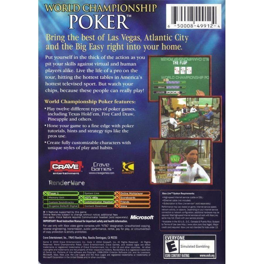 XBOX - World Championship Poker