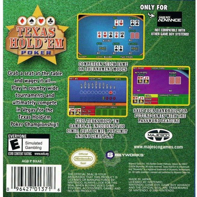 GBA - Texas Hold 'Em Poker (Complete in Box)