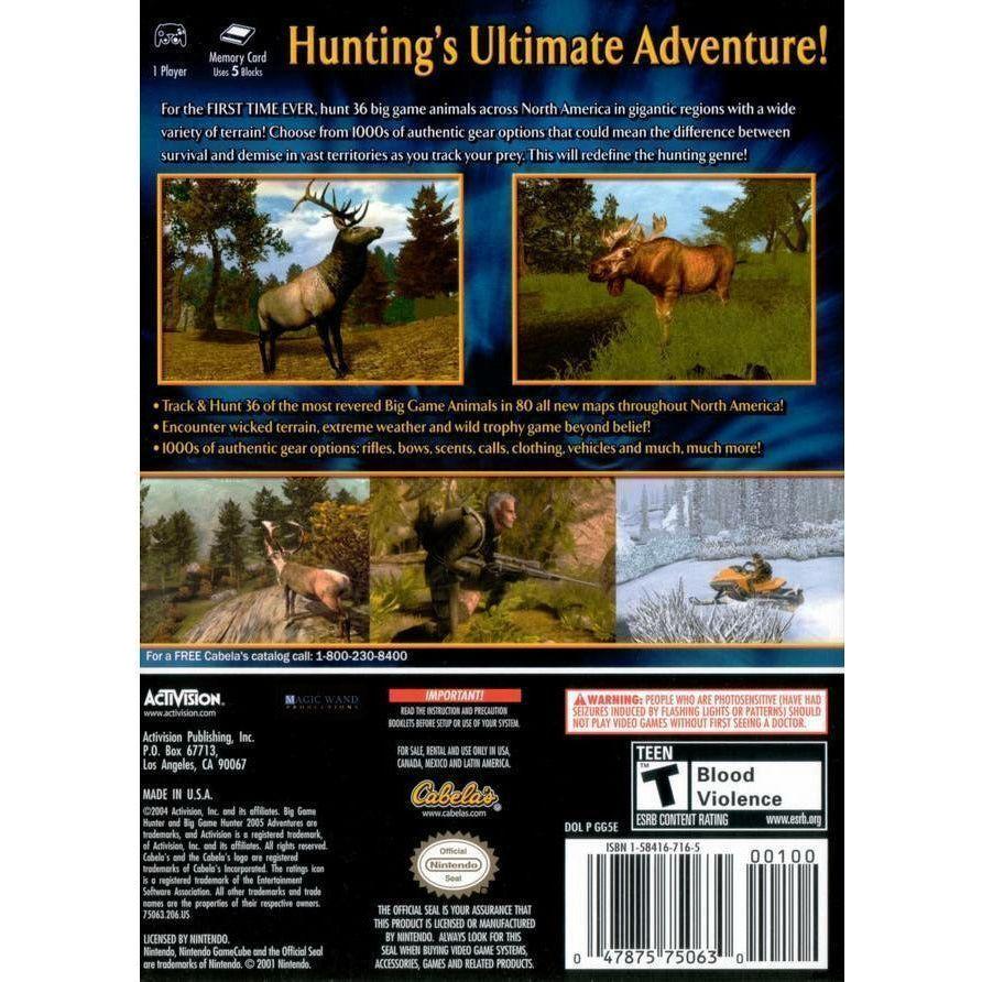 Gamecube - Cabela's Big Game Hunter 2005 Adventures