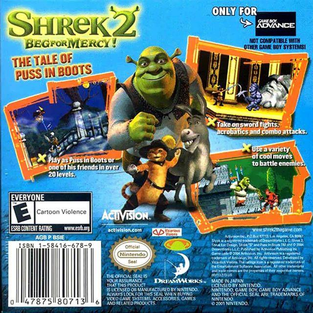 GBA - Shrek 2 Beg for Mercy (cartouche uniquement)