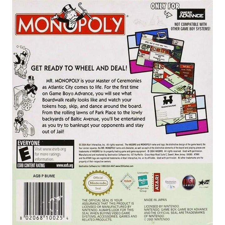 GBA - Monopoly (cartouche uniquement)