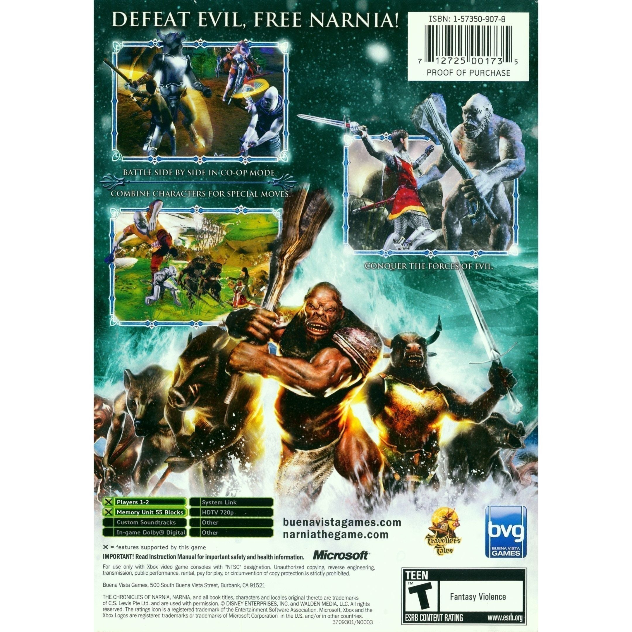XBOX - The Chronicles of Narnia The Lion, The Witch and the Wardrobe