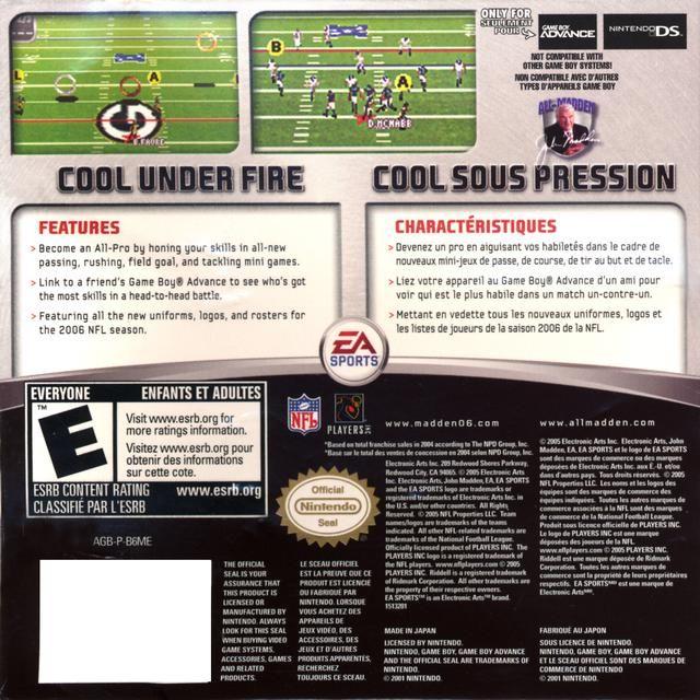 GBA - Madden NFL 06