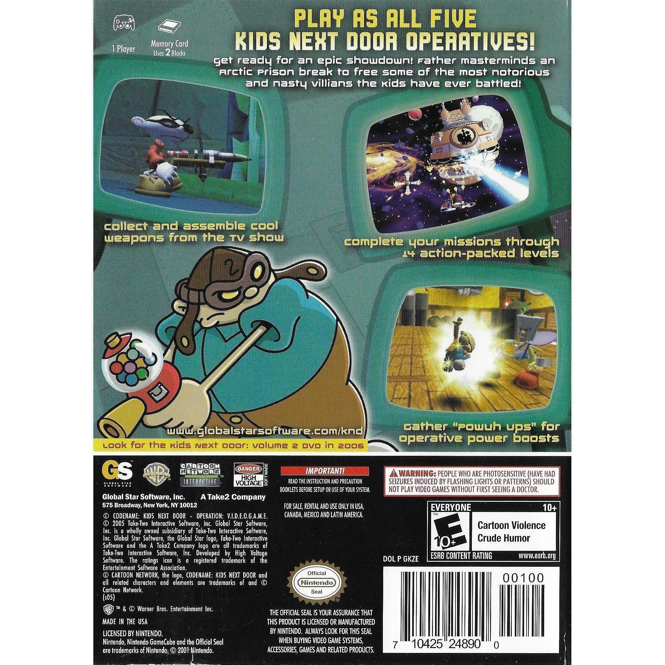 GameCube - Opération Kids Next Door - JEU VIDÉO