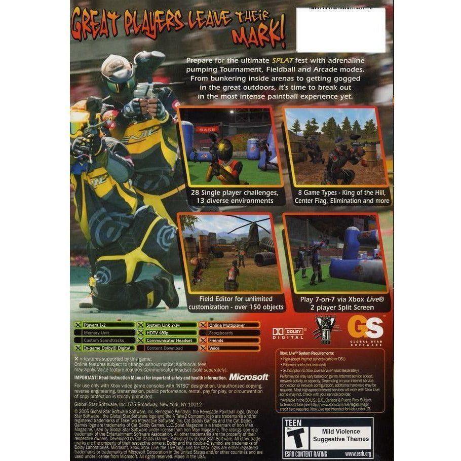 XBOX - Splat Magazine - Renegade Paintball