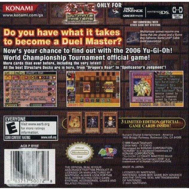 GBA - Yu-Gi-Oh! Ultimate Masters World Championship Tournament 2006 (Cartridge Only)