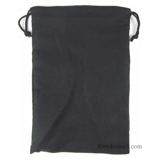 Dice Bag - 6"x 9" Micro Suede Dice Bag - Black