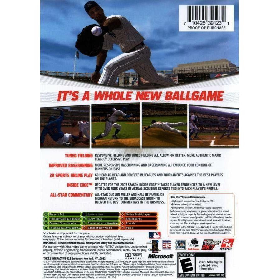 XBOX - Ligue majeure de baseball 2K7
