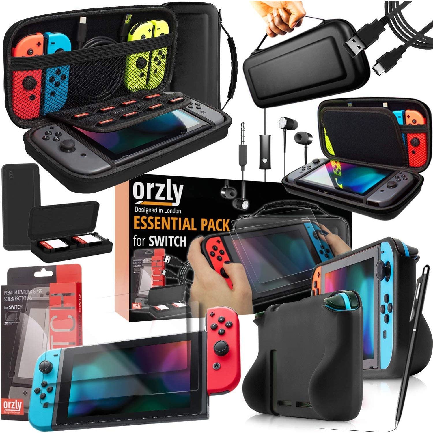 Orzly Switch Lite Accessories Bundle