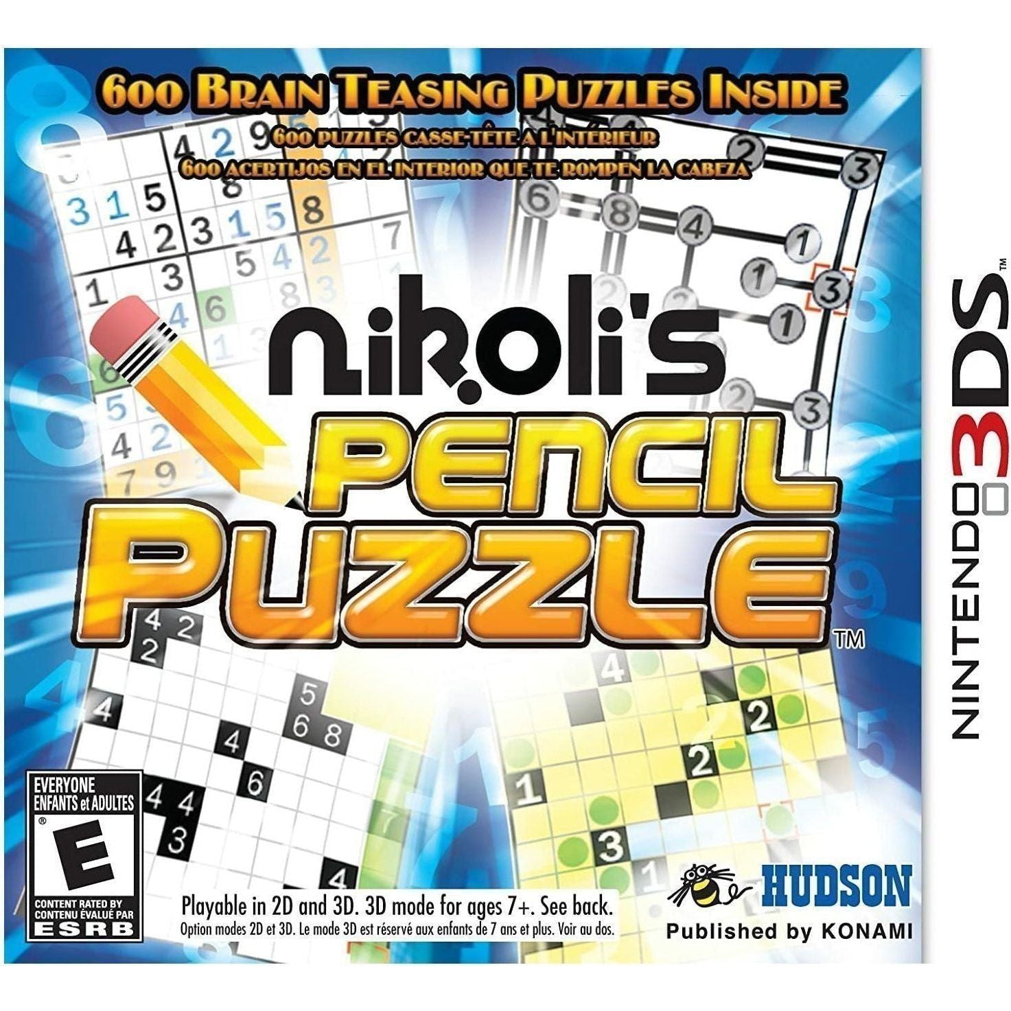 3DS - Le puzzle crayon de Nikoli (dans son étui)