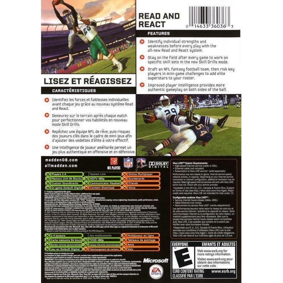 XBOX - Madden NFL 08