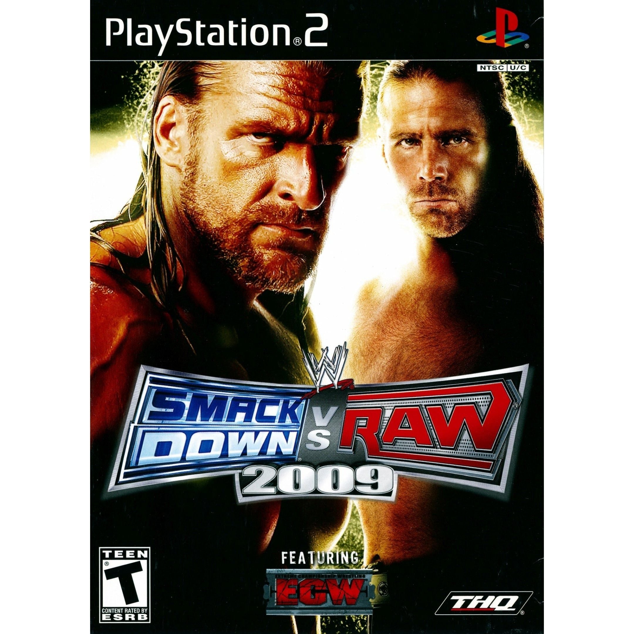 PS2 - WWE Smackdown Vs Raw 2009 Ft ECW