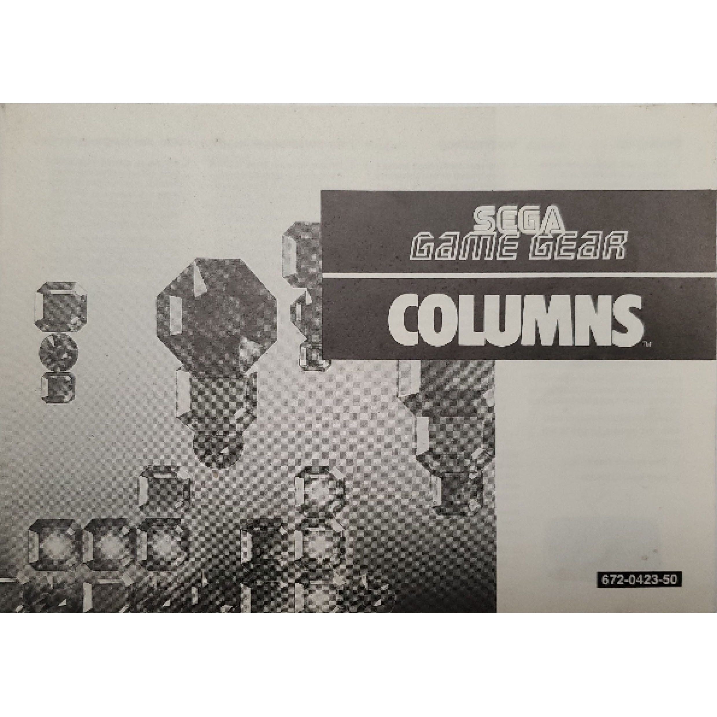 GameGear - Columns (Monochromatic Manual)