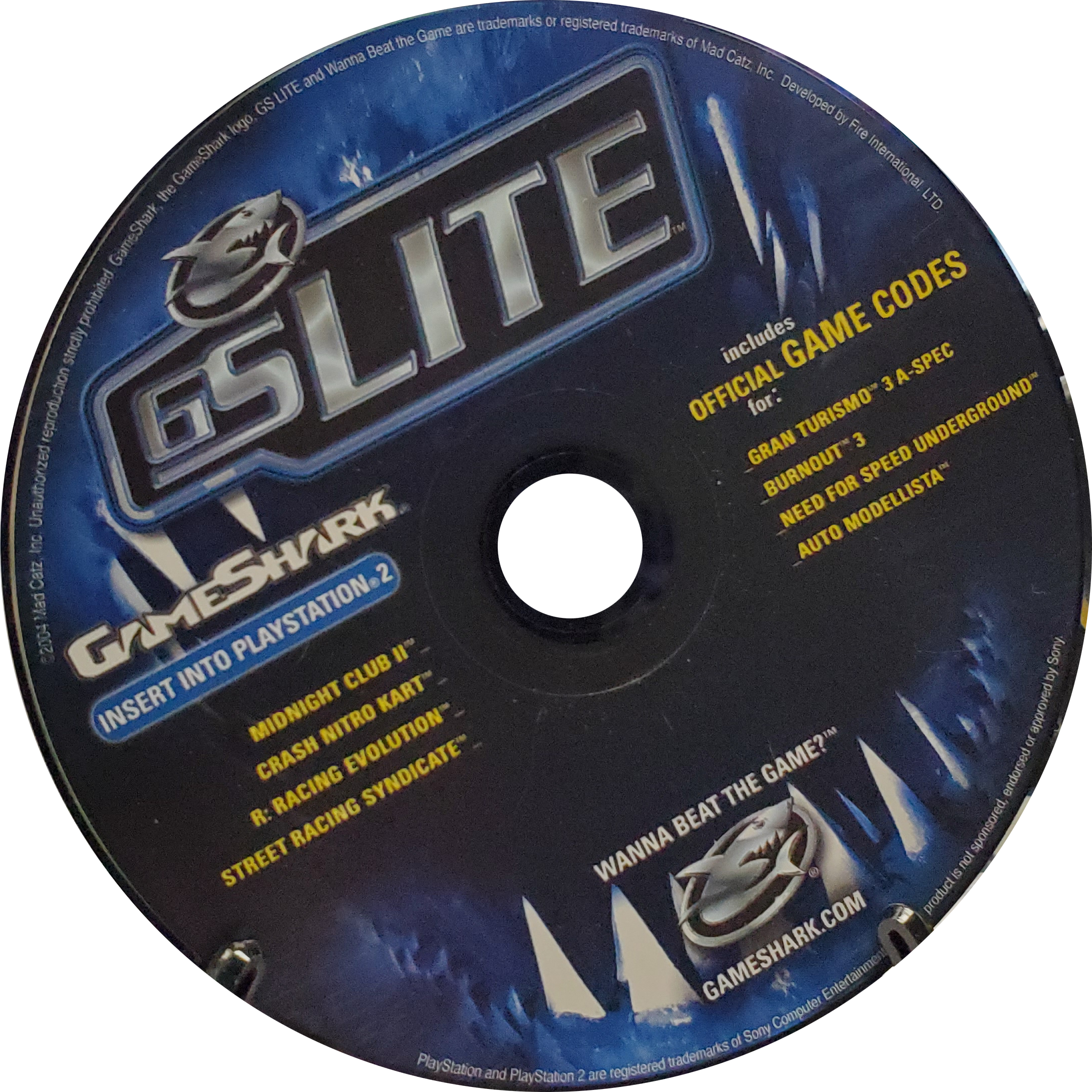 PS2 GS Lite (GameShark Lite)
