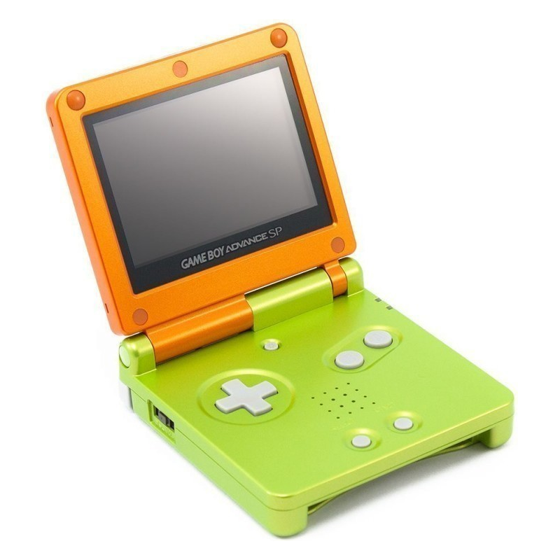 Game Boy Advance SP System (Front Lit) (Spice/Lime)