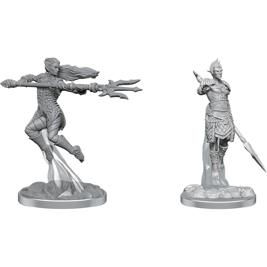 D&D - Minis - Nolzurs Marvelous Miniatures - Combattants Elfes des Mers