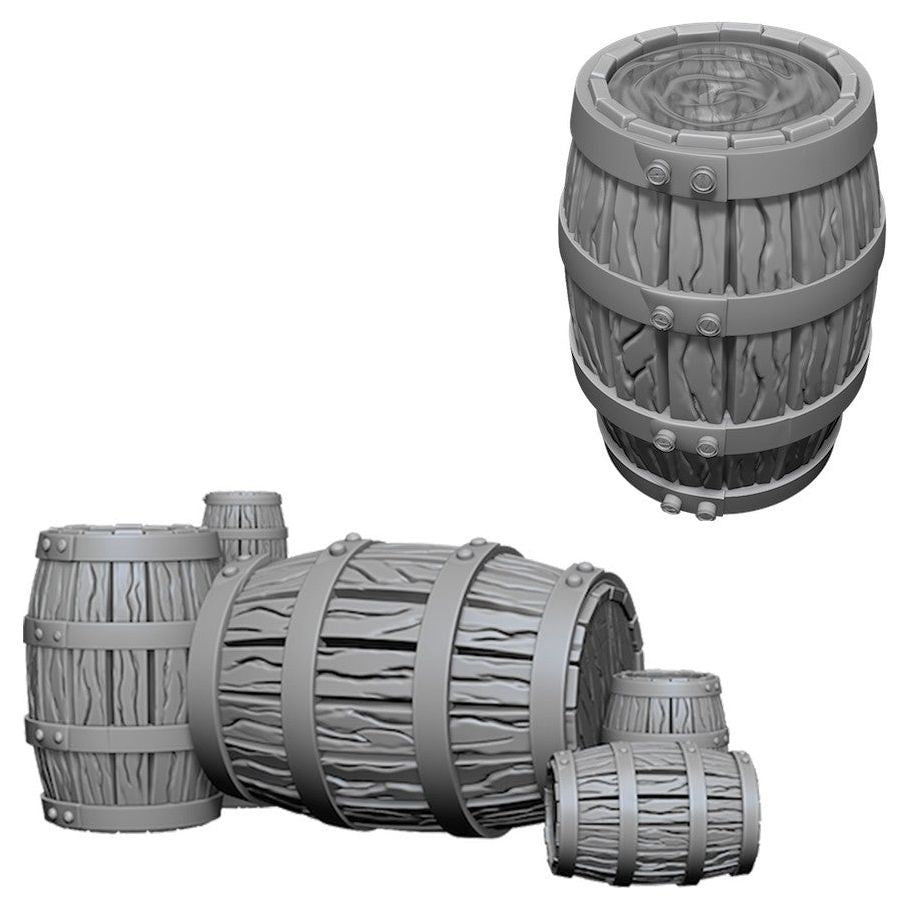 D&D - Minis - WizKids Deep Cuts - Barrel & Pile of Barrels (DC)