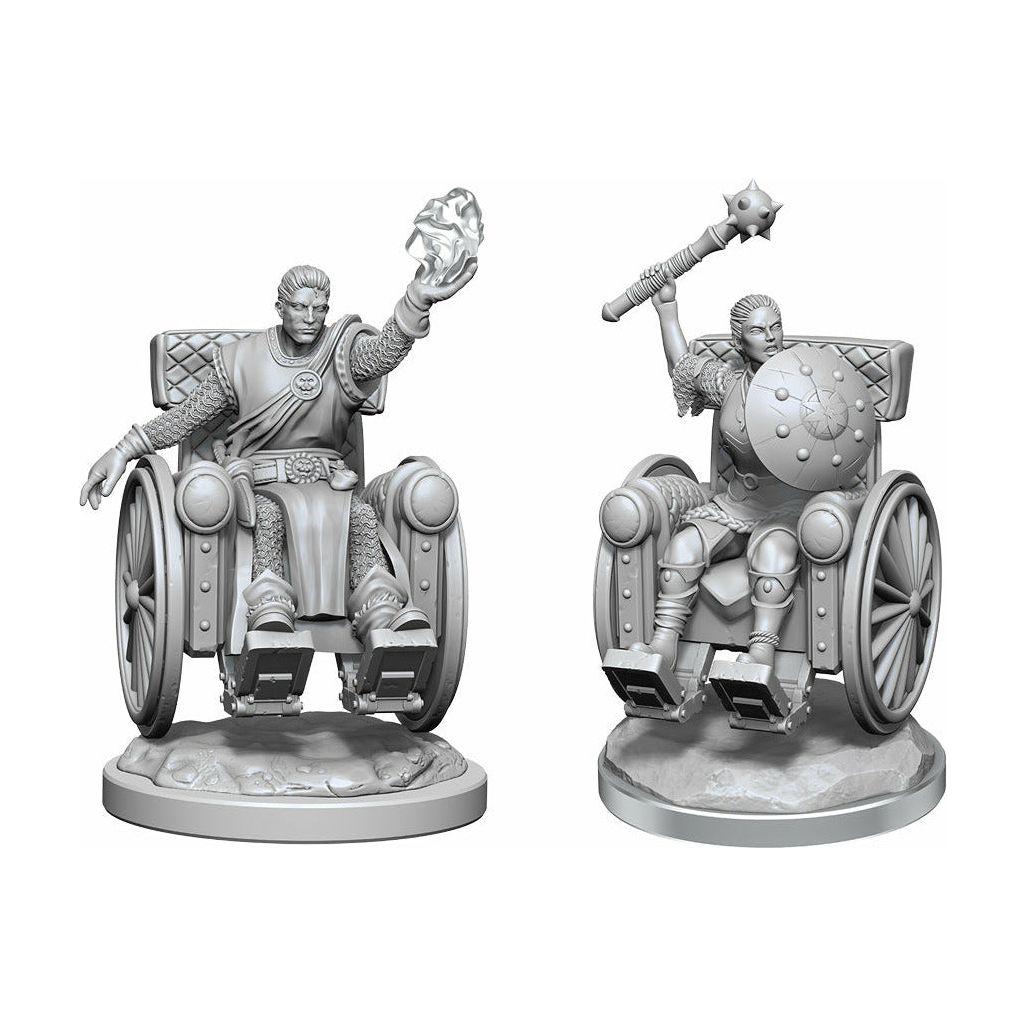 D&D - Minis - Nolzurs Marvelous Miniatures - Fauteuil roulant des clercs humains