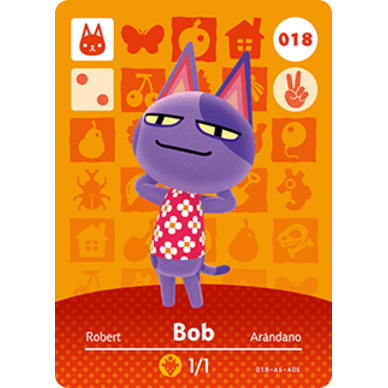 Amiibo - Carte Bob Animal Crossing (#018)
