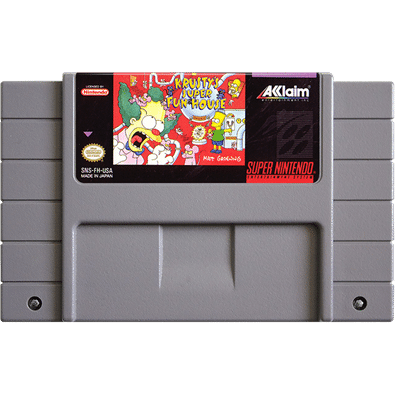 SNES - Krusty's Super Fun House (cartouche uniquement)