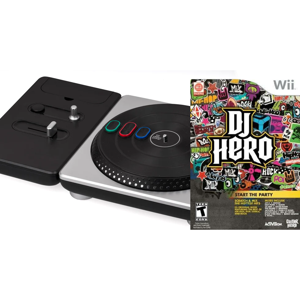 Wii - DJ Hero with Turntable Wii - DJ Hero with Turntable