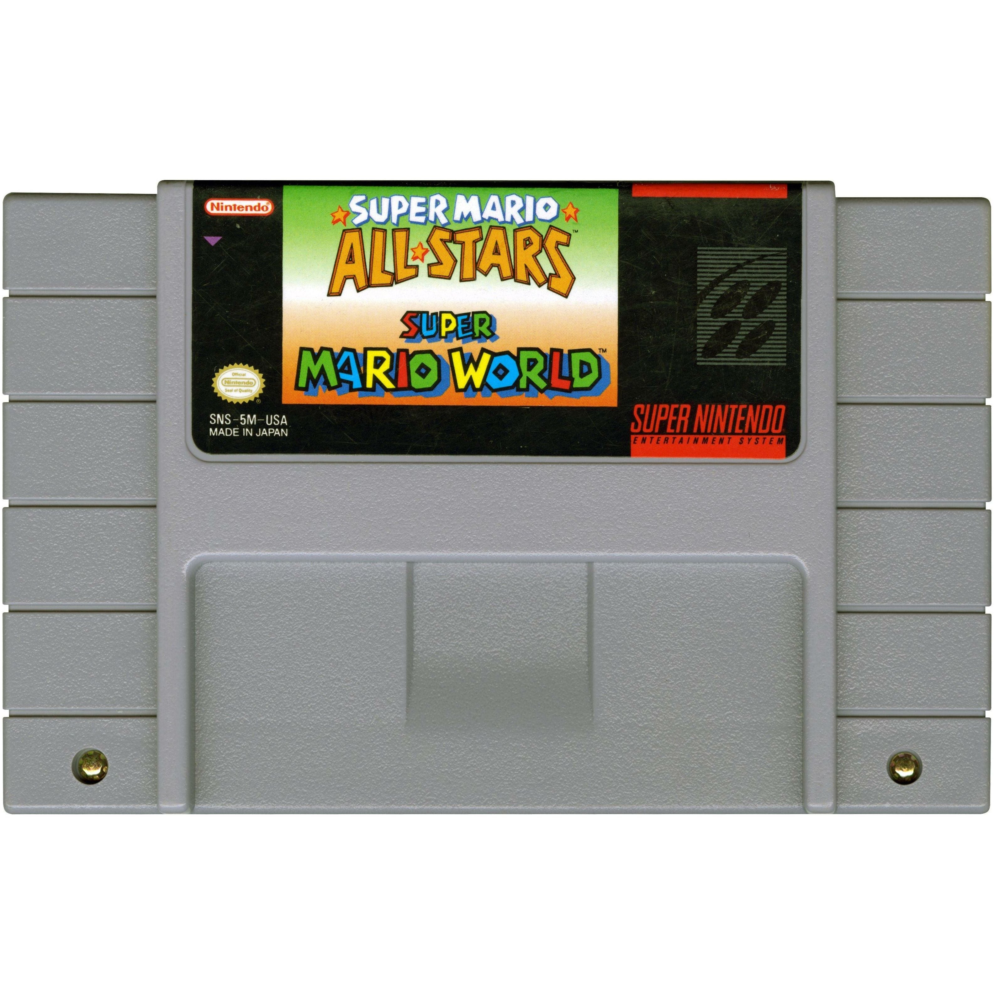 SNES - Super Mario All-Stars et Super Mario World (cartouche uniquement)