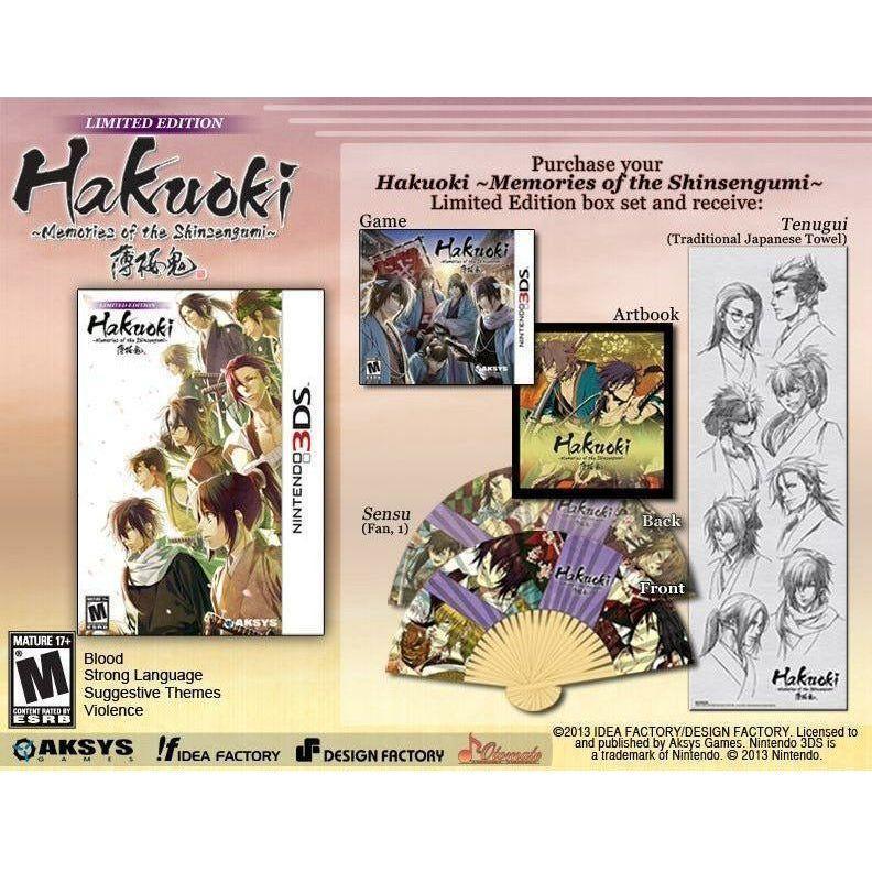 3DS - Hakuoki Souvenirs du Shinsengumi (Édition Limitée)