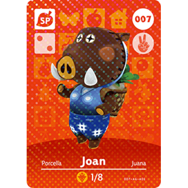 Amiibo - Carte Joan Animal Crossing (#007)