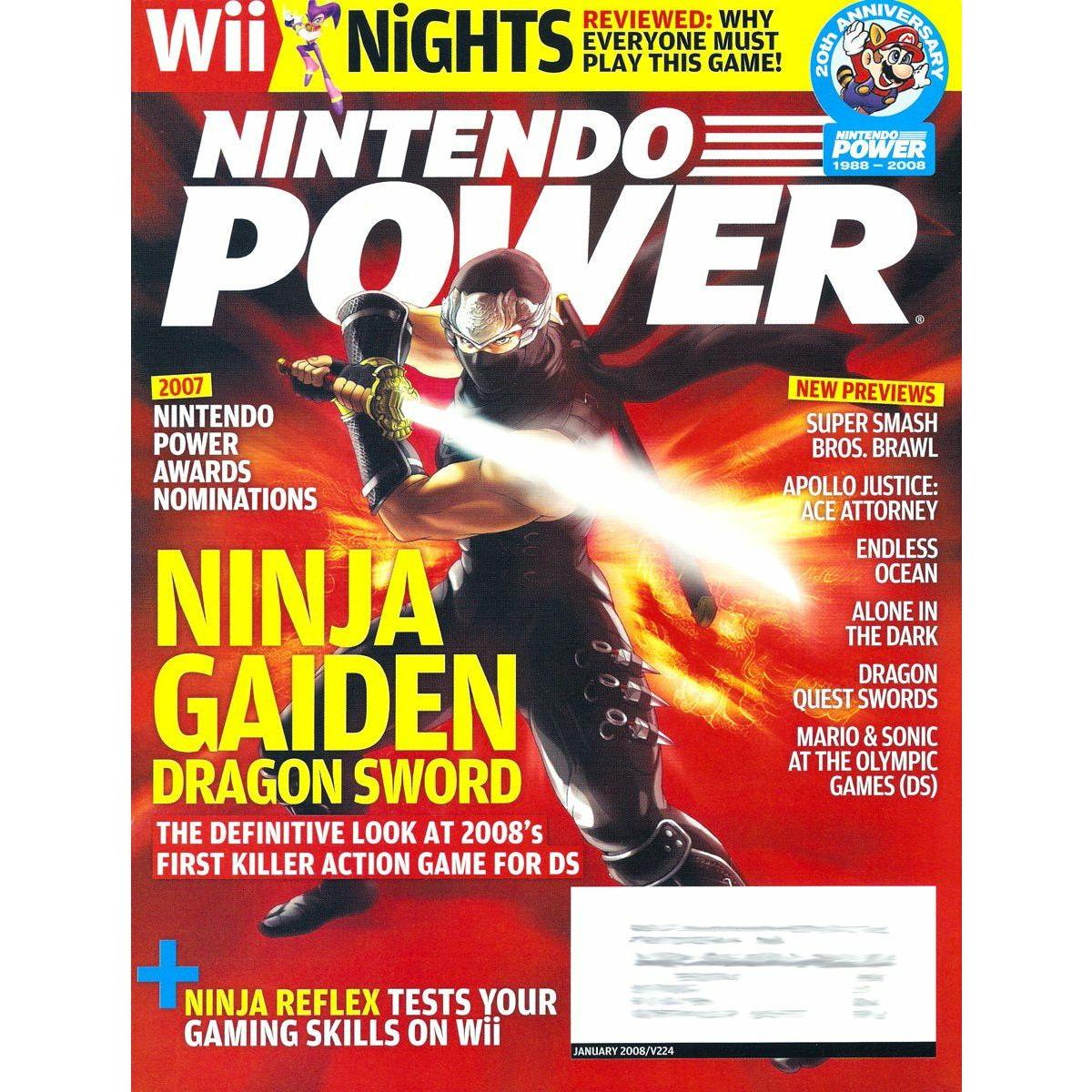 Nintendo Power Magazine (#224) - Complete and/or Good Condition