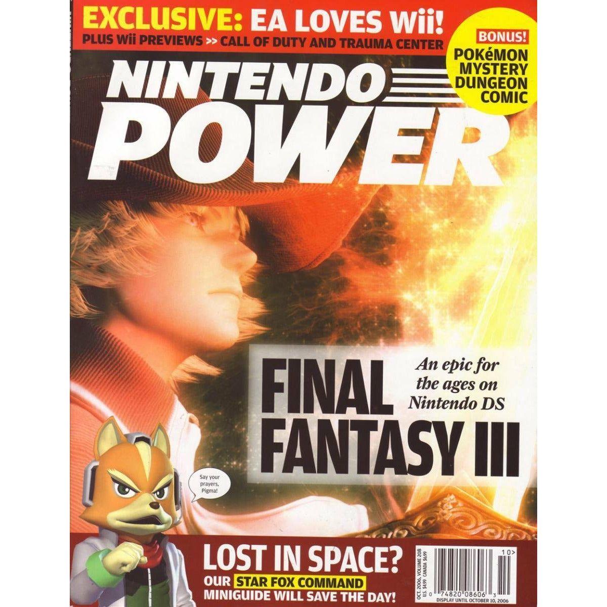 Nintendo Power Magazine (#208) - Complete and/or Good Condition