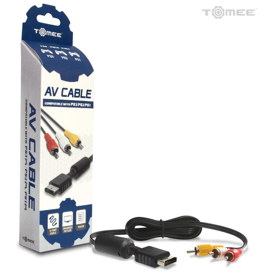 Playstation PS1, PS2, PS3 AV Video Cable (RCA)