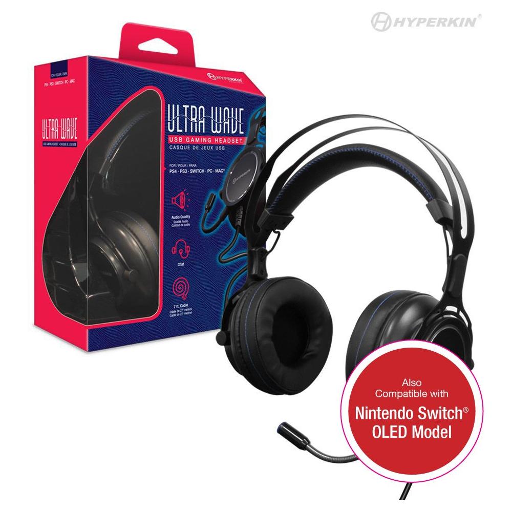 Ultra Wave USB Gaming Headset for PS4, PS3, Nintendo Switch, PC/ Mac