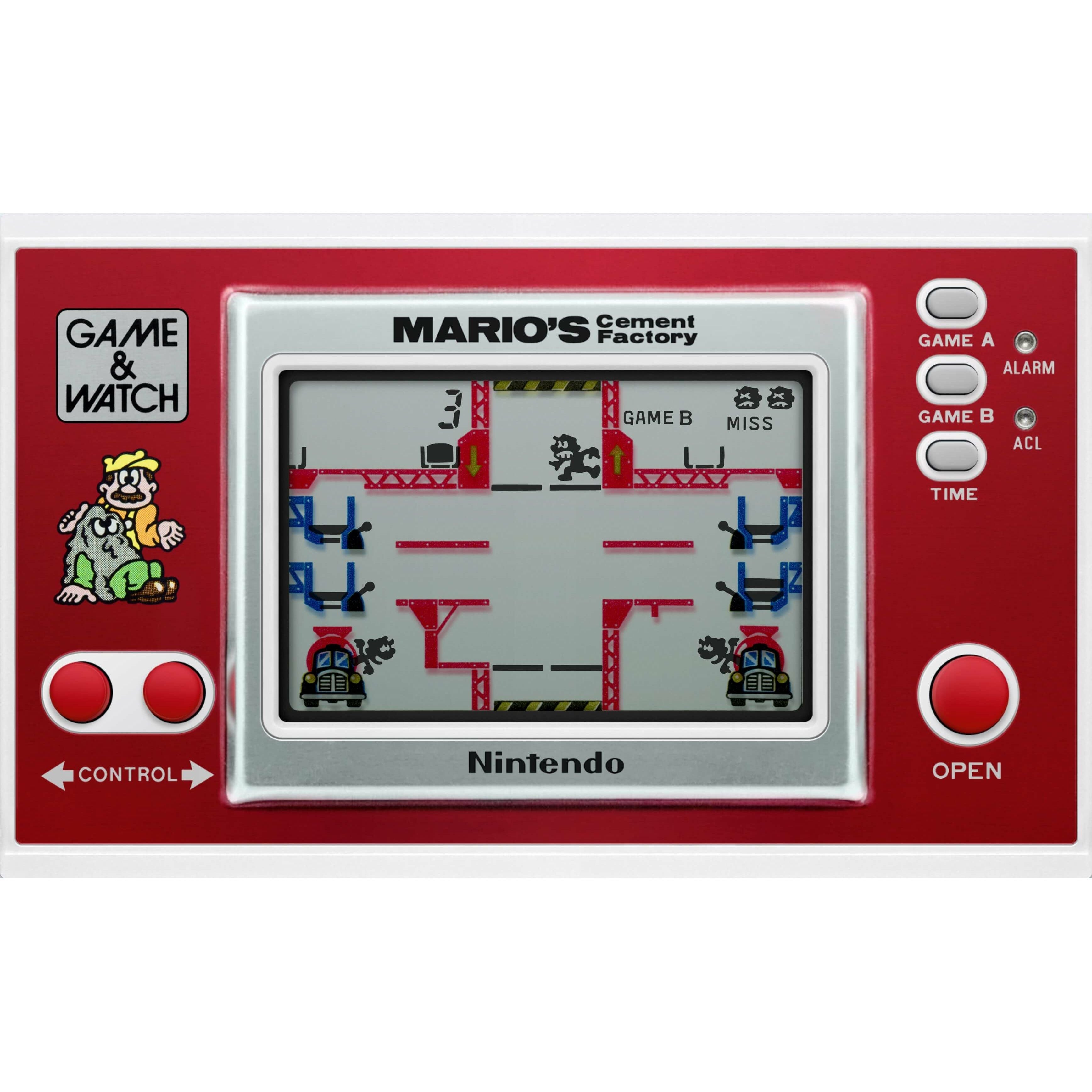 Nintendo Mario's Cement Factory ゲーム&ウォッチ Game & Watch - Mario's Cement Factory