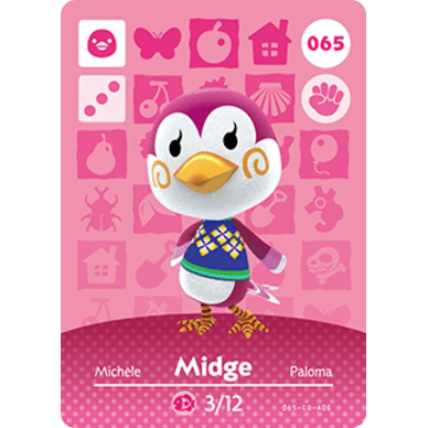 Amiibo - Carte Midge Animal Crossing (#065)
