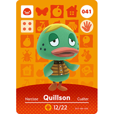 Amiibo - Carte Quillson Animal Crossing (#041)
