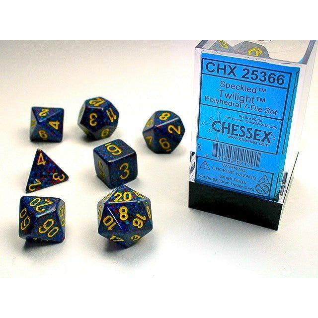Dice - 7 Piece Speckled Dice Set (Twilight)
