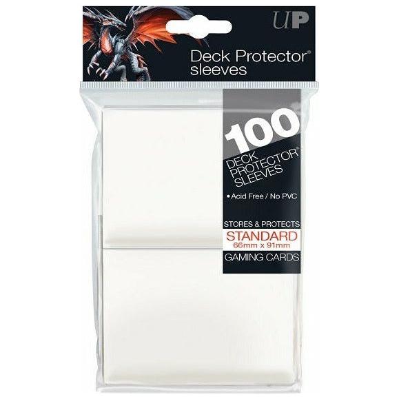Standard Deck Protector Sleeves (100 Count) Matte (White)