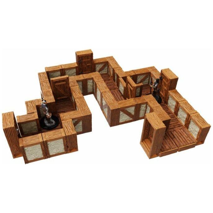 D&D - Tuiles Warlock - Murs droits ville/village 1" Exp.