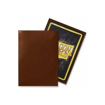 Dragon Shield Sleeves Classic Glossy (Paquet de 100) (Marron)