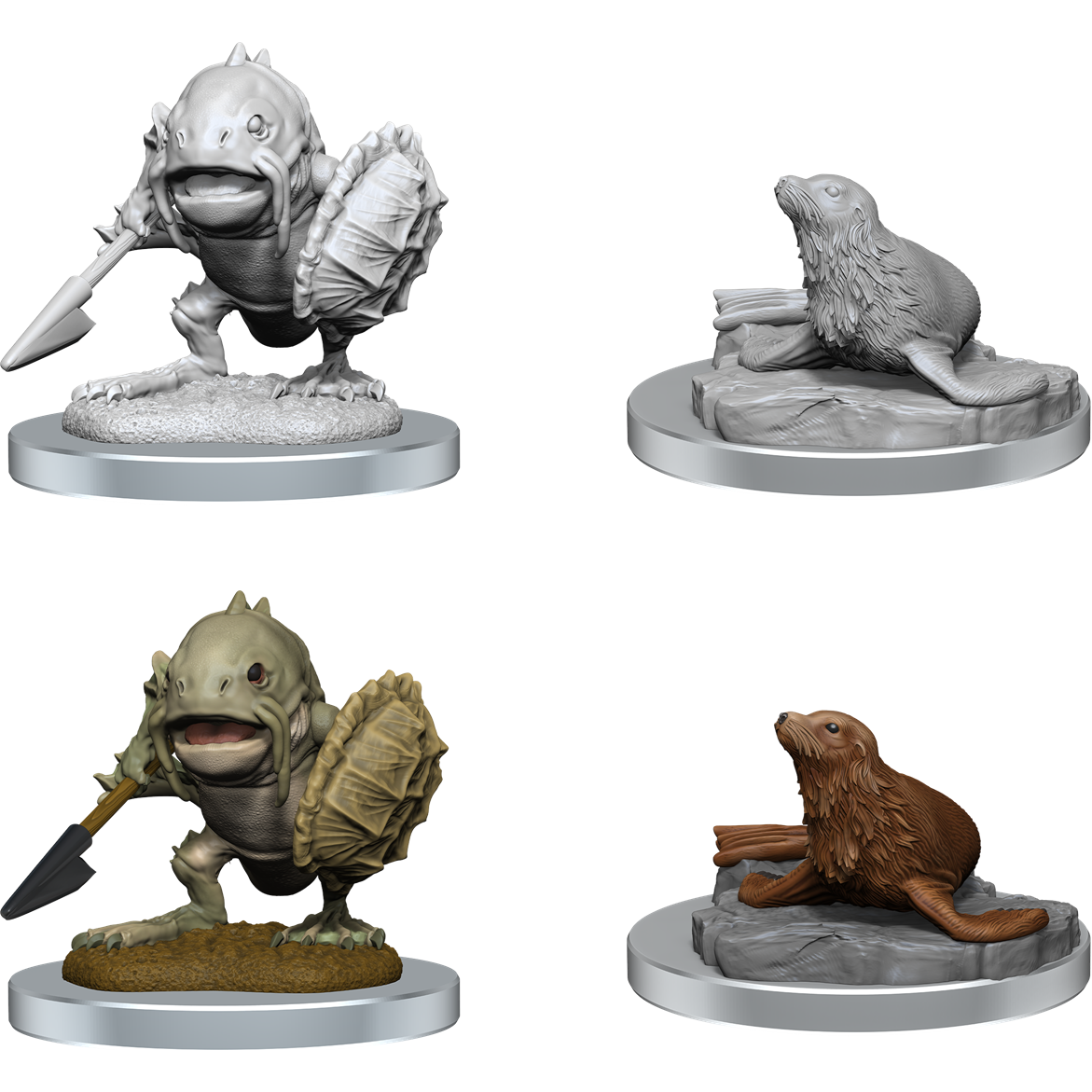 D&D - Minis - Nolzurs Marvelous Miniatures - Locathah et Seal