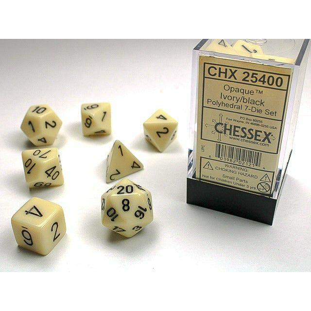 Dice - 7 Piece Opaque Dice Set (Dusty Green/Copper)