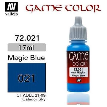 Peinture de couleur de jeu - Bleu magique