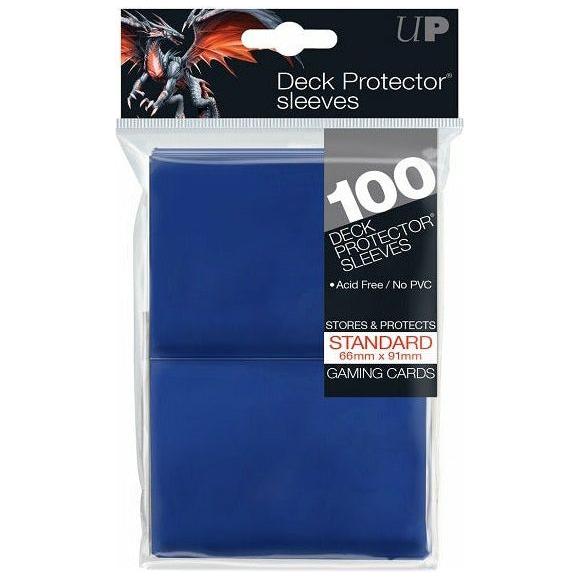 Standard Deck Protector Sleeves (100 Count) Matte (Blue)
