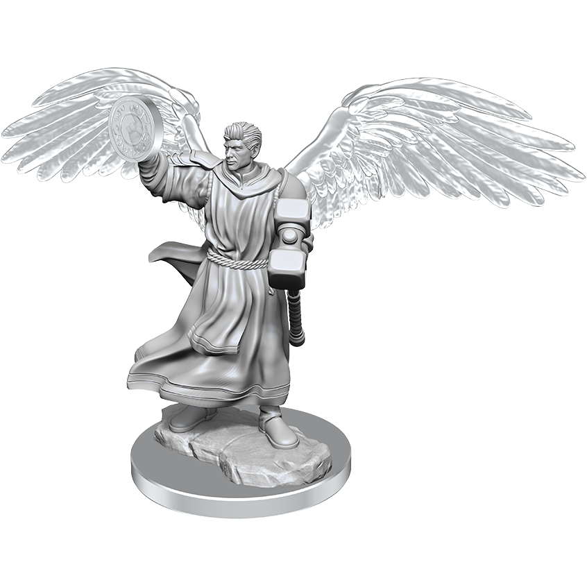 D&D - Minis - Nolzurs Marvelous Miniatures - Aasimar Male Cleric
