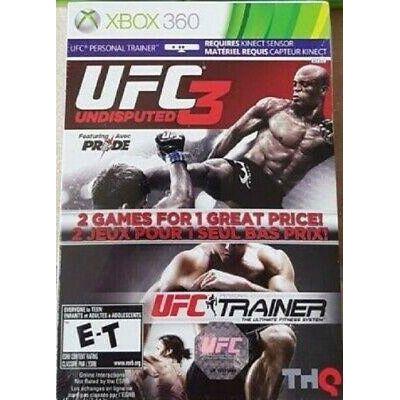 XBOX 360 - Pack double UFC Undisputed 3 / UFC Trainer