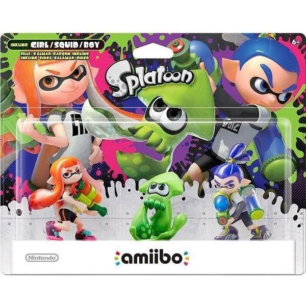 Amiibo - Splatoon Inkling Girl/Squid/Boy Triple Pack