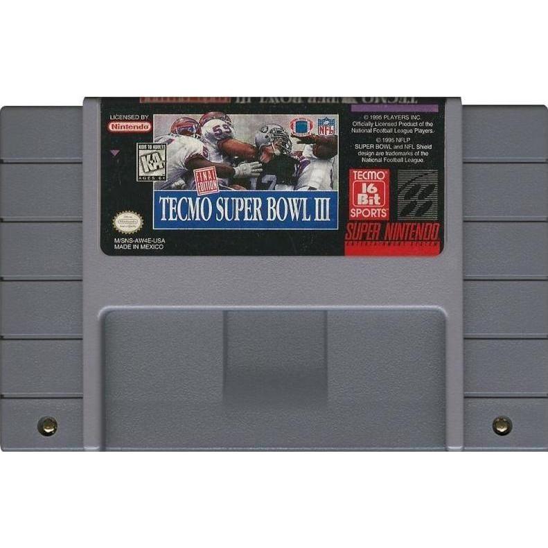 SNES - Tecmo Super Bowl III : Édition finale (cartouche uniquement)